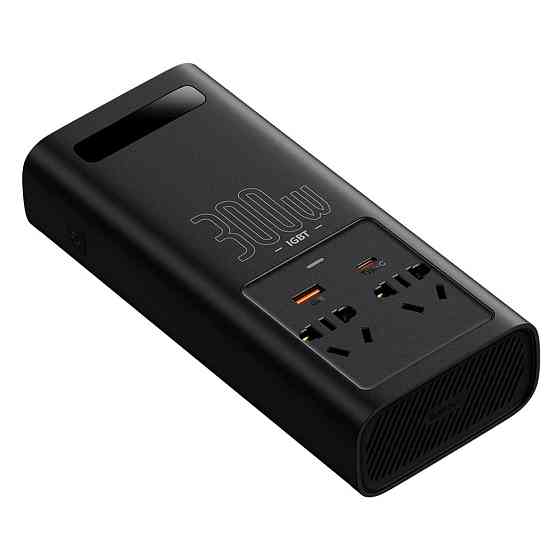 Автомобільний інвертор Baseus In-Car Inverter 300W 220V CN EU CGNB000101 (Чорний) Миколаїв