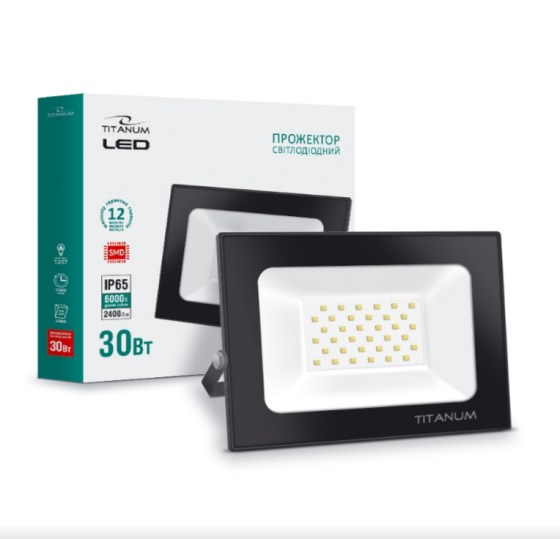 LED Прожектор 30W 6000К 220V TLF306 Titanum Житомир