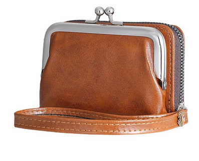 Кошелек женский коричневый из кожзаменителя Киев - изображение 5