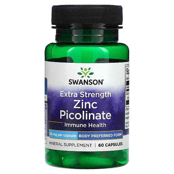 Цинк піколінат Swanson Zinc Picolinate 50 mg 60 Caps Луцьк
