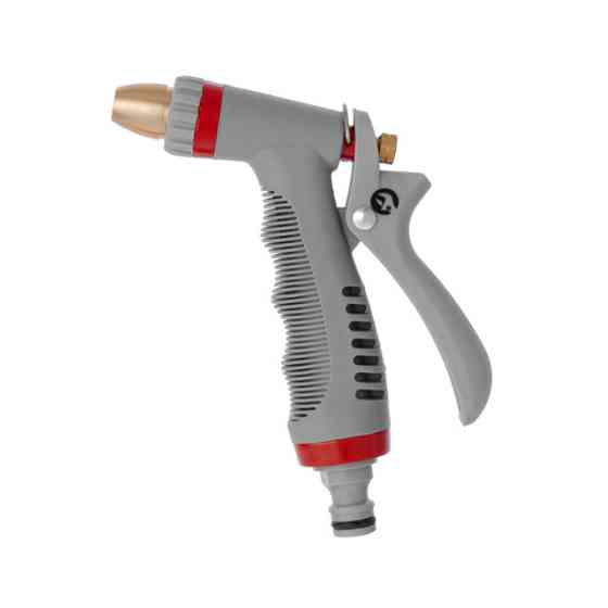 Пистолет-распылитель для полива, 3 режима, плавная регулировка потока воды, материалы: ABS, PP, TPR, Zinc alloy, Brass INTERTOOL Киев