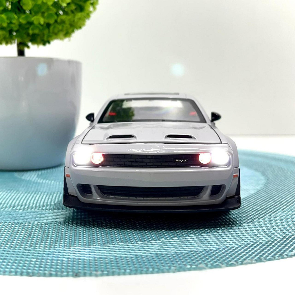 Машинка металева Авто Експерт Chevrolet Camaro 1:24 відчиняються двері капот багажник світло/звук Сіра (GT-12099) Чернігів - фото 7