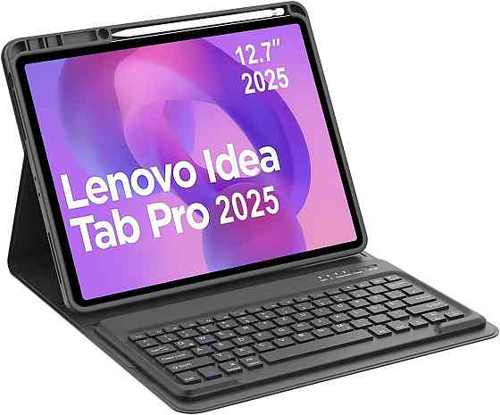 Чехол-клавиатура для Lenovo Idea Tab Pro 12.7 2025 магнитная съемная Bluetooth QWERTZ USB-C чёрный Киев