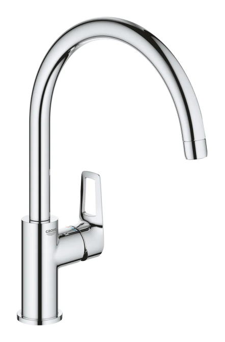 Кухонний змішувач Grohe BauLoop New 31368001 сучасний дизайн Харків - фото 1