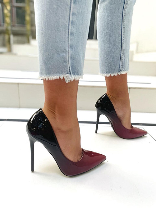 Vices Туфлі жіночі VICES червоні еко-лак каблук 11см (1058-19) (2391) Коломия - фото 4