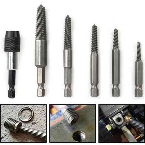 Набор экстракторов 5 шт с магнитным удлинителем для извлечения обломков винтов и болтов, HSS Киев