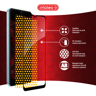 Стекло защитное Intaleo Full Glue Oppo A57S Black (1283126576737) Винница - изображение 7