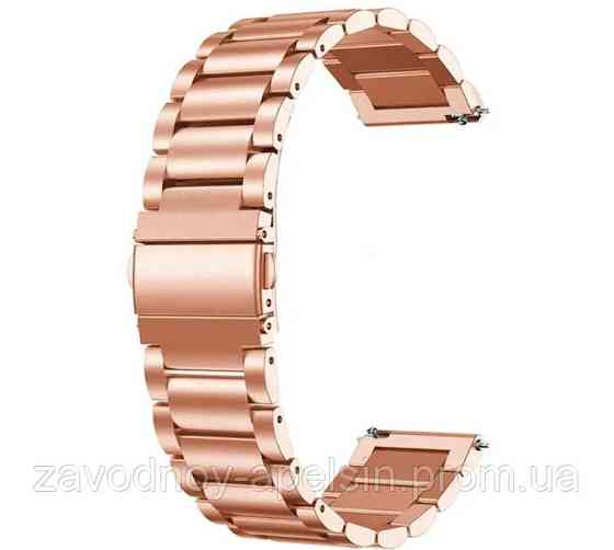 Ремінець Браслет Huawei GT3 pro 43 mm металевий (рожевий) Одеса