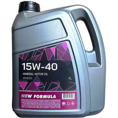 Моторное масло NEW FORMULA 15w-40 (SG/CD) кан. 4л ПЕТ (3,3кг) (NF200299) Винница