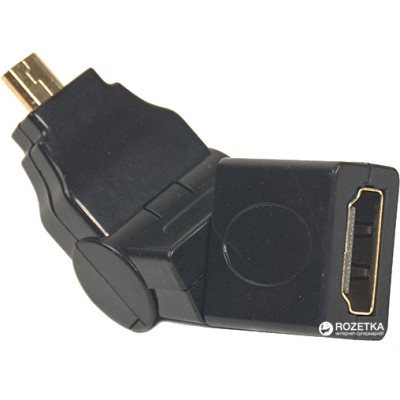 Перехідник HDMI AF to micro HDMI AM, 360 degree PowerPlant (CA910618) Вінниця - фото 1