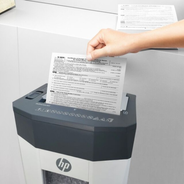 Знищувач документів HP OneShred Auto 80CC, A4, 80g х 8 листів, 4.3*12, 15 л., P-4 Винница - изображение 8