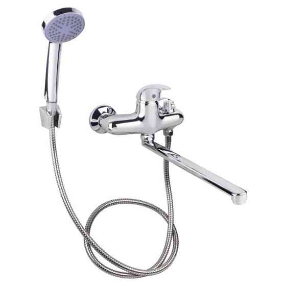 Змішувач для ванни Lidz (CRM) 43 79 005-1 New з душовим гарнітуром (LIDZCRM233900503) Київ