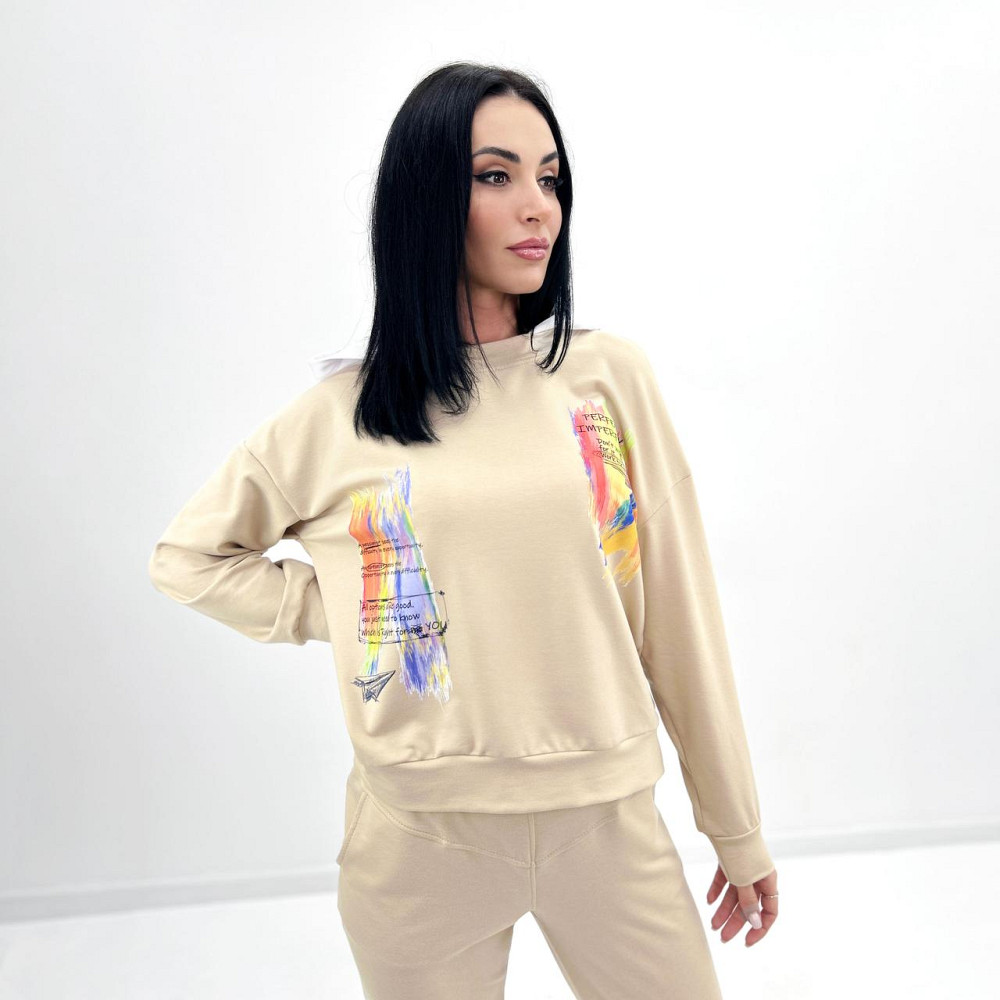 Жіночий костюм-двійка з капюшоном "Rainbow"| Батал | Розпродаж моделі Київ - фото 6