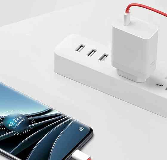 Зарядний пристрій OnePlus SuperVOOC 100W USB Type-C білий блок живлення для смартфона швидка зарядка Миколаїв