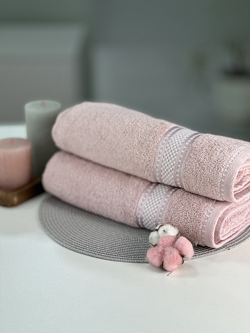 Махровое полотенце Ideal Textile 70х140 светло-розовое Черновцы - изображение 2