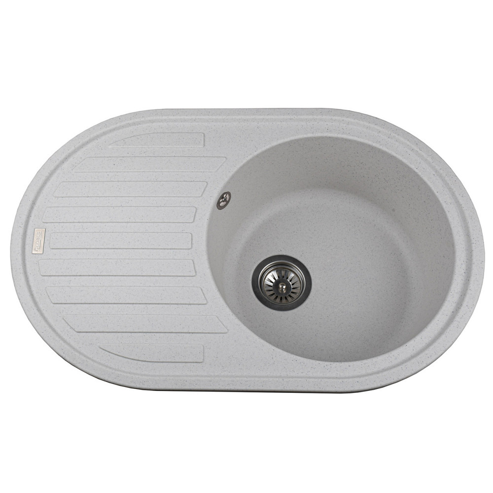 Гранітна мийка Globus Lux OHARA перлинний 770х500 мм Київ - фото 1