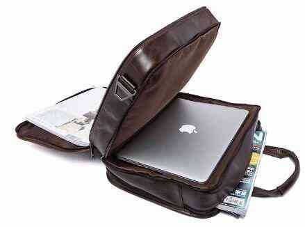Сумка для ноутбука из натуральной кожи Vintage 14870 Коричневая Киев