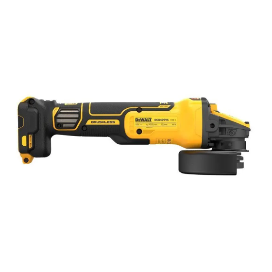 Професійна шліфмашина кутова - болгарка акумуляторна безщіткова DeWALT DCG409VSNT : без АКБ, диск 125мм (DCG409VSNT) Київ