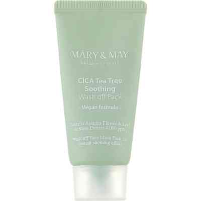 Маска для лица Mary & May Cica Tea Tree Soothing Wash Off Pack 30 г (8809670681852) Винница