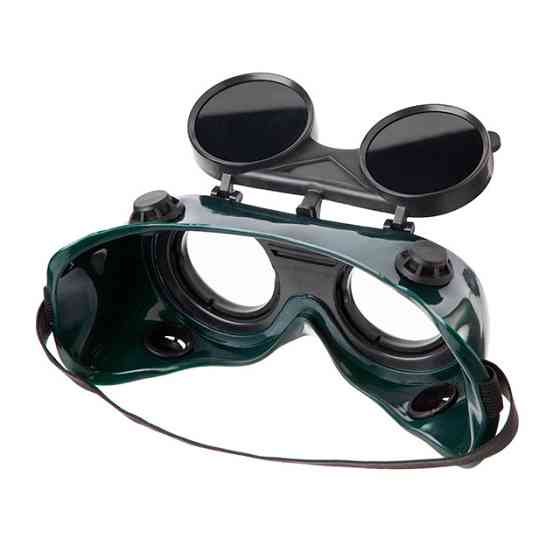 Окуляри зварювальника INTERTOOL SP‑0023, захист від УФ та ІЧ променів, світлофільтр Г2 окуляри зі світлозахисним склом Львів