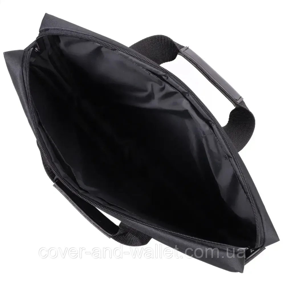 Практичная деловая сумка для ноутбука из качественного полиэстера черного цвета FBR Киев - изображение 7