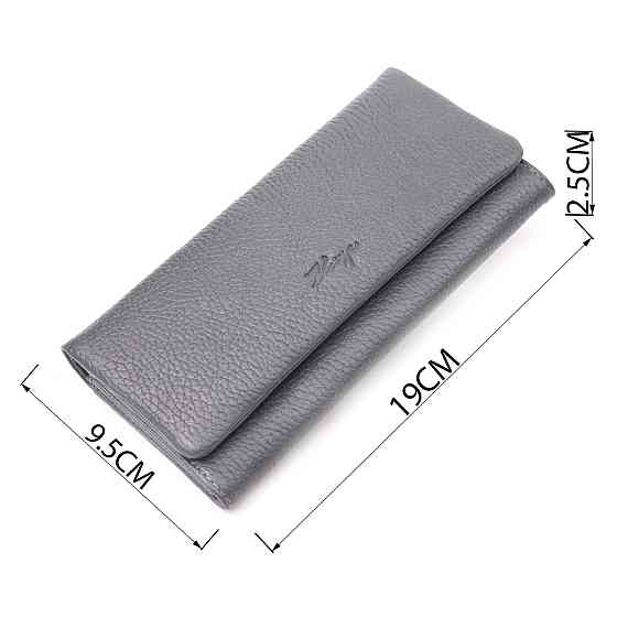 Стильный женский кошелек из натуральной кожи KARYA 21024 Серый Киев