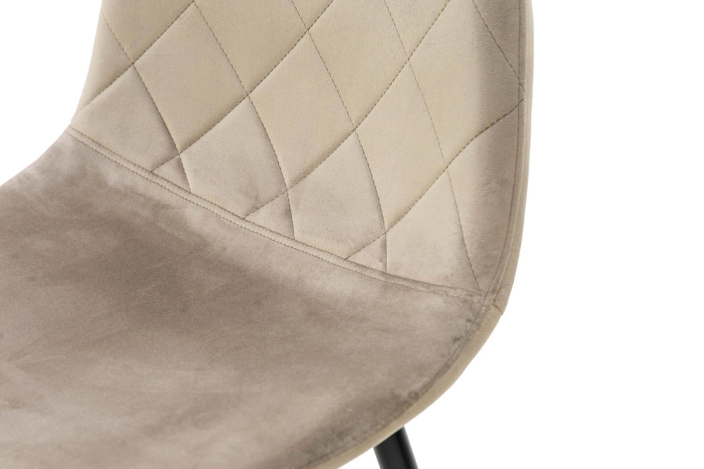 Стілець Ембер-L, чорний/ велюр бежевий Киев - изображение 3