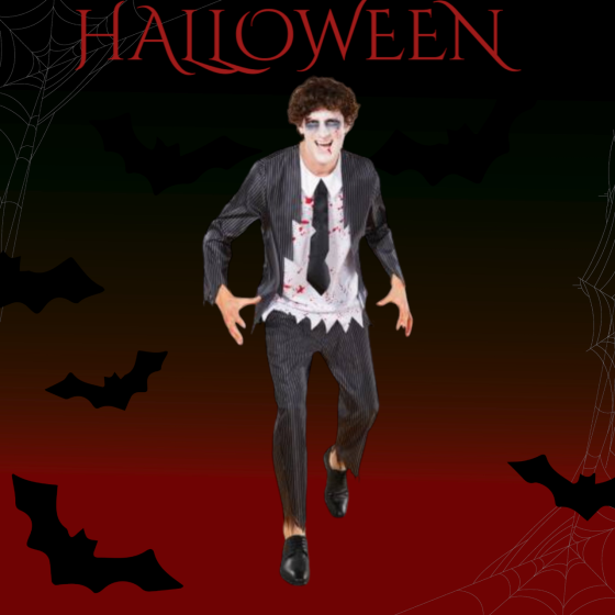 Костюм Гангстер для вечірки на Хелловін футболка з довгим рукавом та штани розмір ХL 56-58 чорний Київ