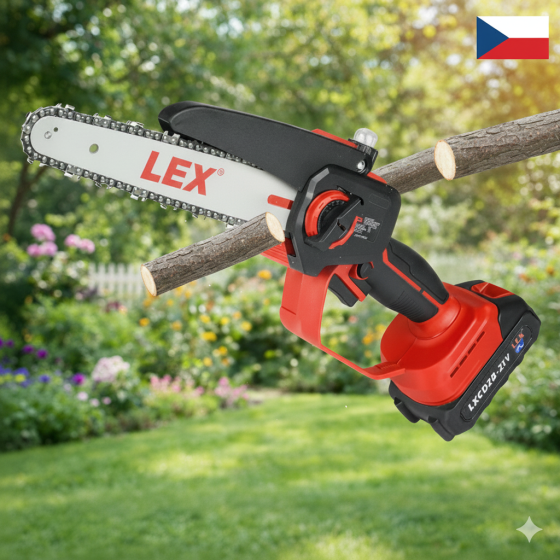 Аккумуляторная мини пила LEX с двумя АКБ, Аккумуляторная минипила для домашних работ 21В, Пила для веток на аккумуляторе Львов