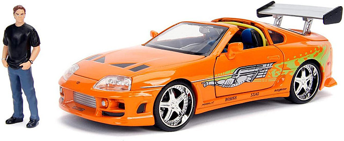 Машина металева Jada Форсаж Toyota Supra (1995) + фігурка Браяна 1:24 (253205001) Київ - фото 1