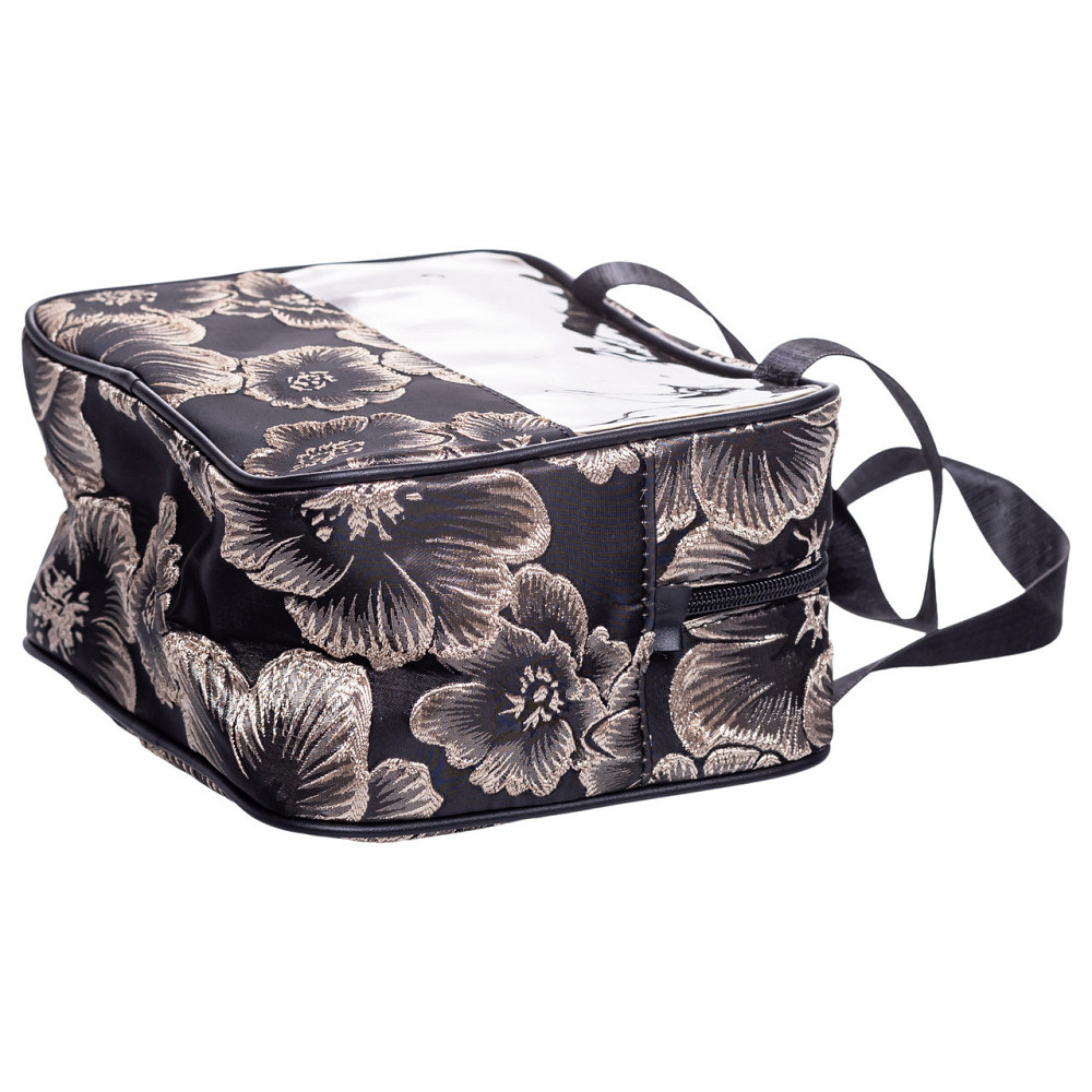 Набір прозорих жіночих косметичок для дому 2 (шт) дорожня косметичка в сумку для косметики, макіяжу, ліків, пензлів Чорний Київ - фото 7