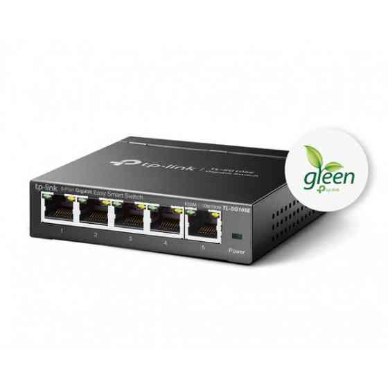 Комутатор TP-Link TL-SG105E, Easy Smart 5 портів 10/100/1000 Мбіт/с (TL-SG105E) Киев