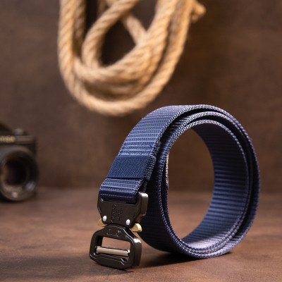 Ремень Vintage Текстильный Синий (20548) Винница - изображение 6
