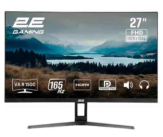 Монітор 2E GAMING 27" R2723BV HDMI, DP, MM, VA, 165Hz, 6ms, CURVED, FreeSync Київ