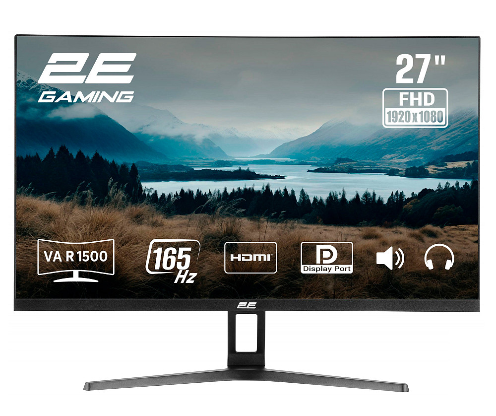 Монітор 2E GAMING 27" R2723BV HDMI, DP, MM, VA, 165Hz, 6ms, CURVED, FreeSync Київ - фото 3