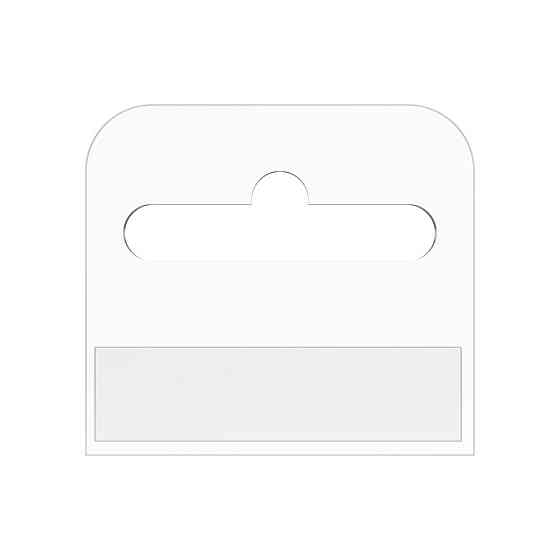 Самоклеючий прозорий гачок-вішалка 37х41 мм Київ