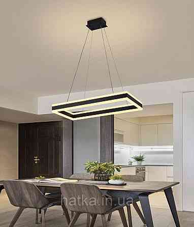 Стельова світлодіодна люстра QQD3093 (Чорний) Київ