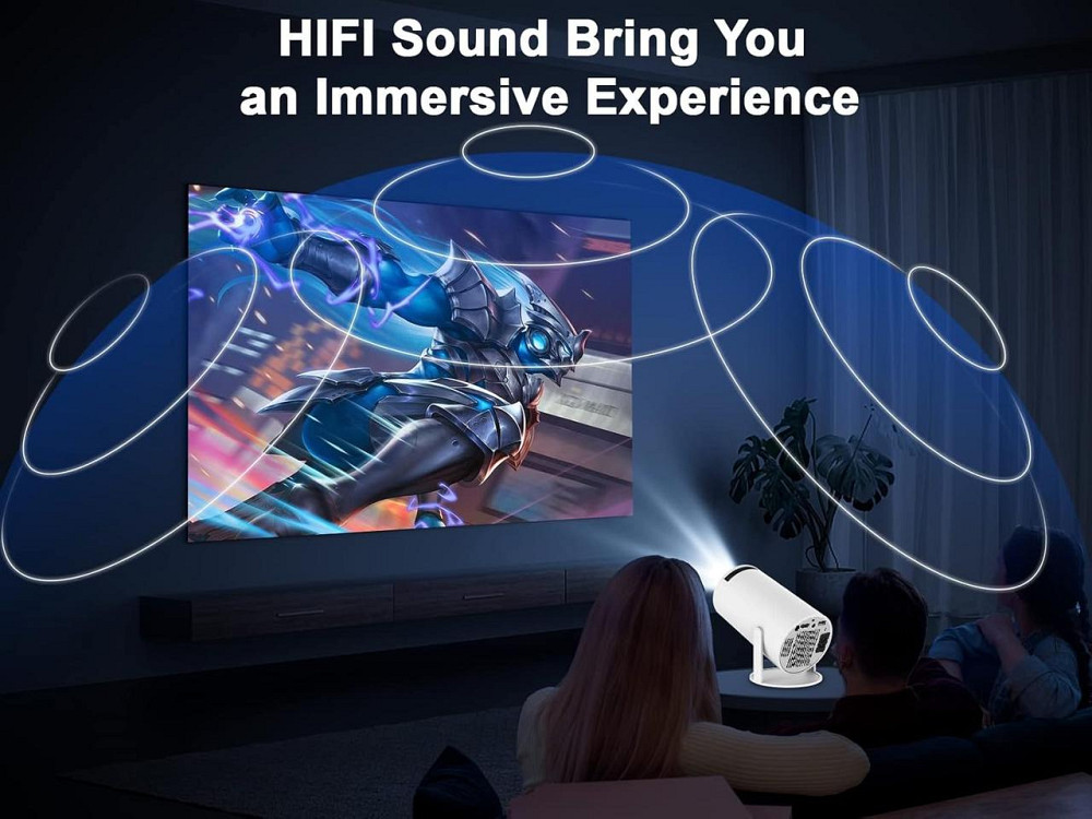 Проектор HY-300 HD Wi-Fi Bluetooth Белый Киев - изображение 4