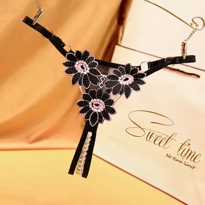 Стрінги з розрізом та пелинами "Ромашки" - розмір універсальний, з боків регулюються Київ - фото 1