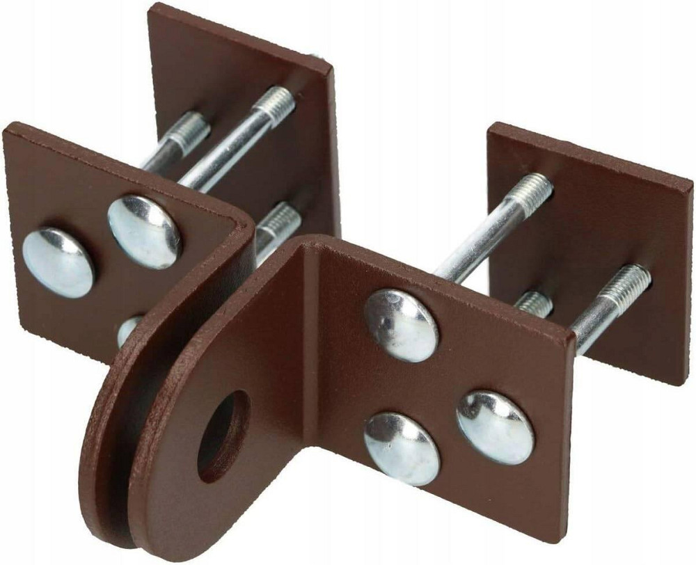 Скоби гаражних воріт 50мм для колодки, фарбовані коричневі "P-o" Стрый - изображение 1