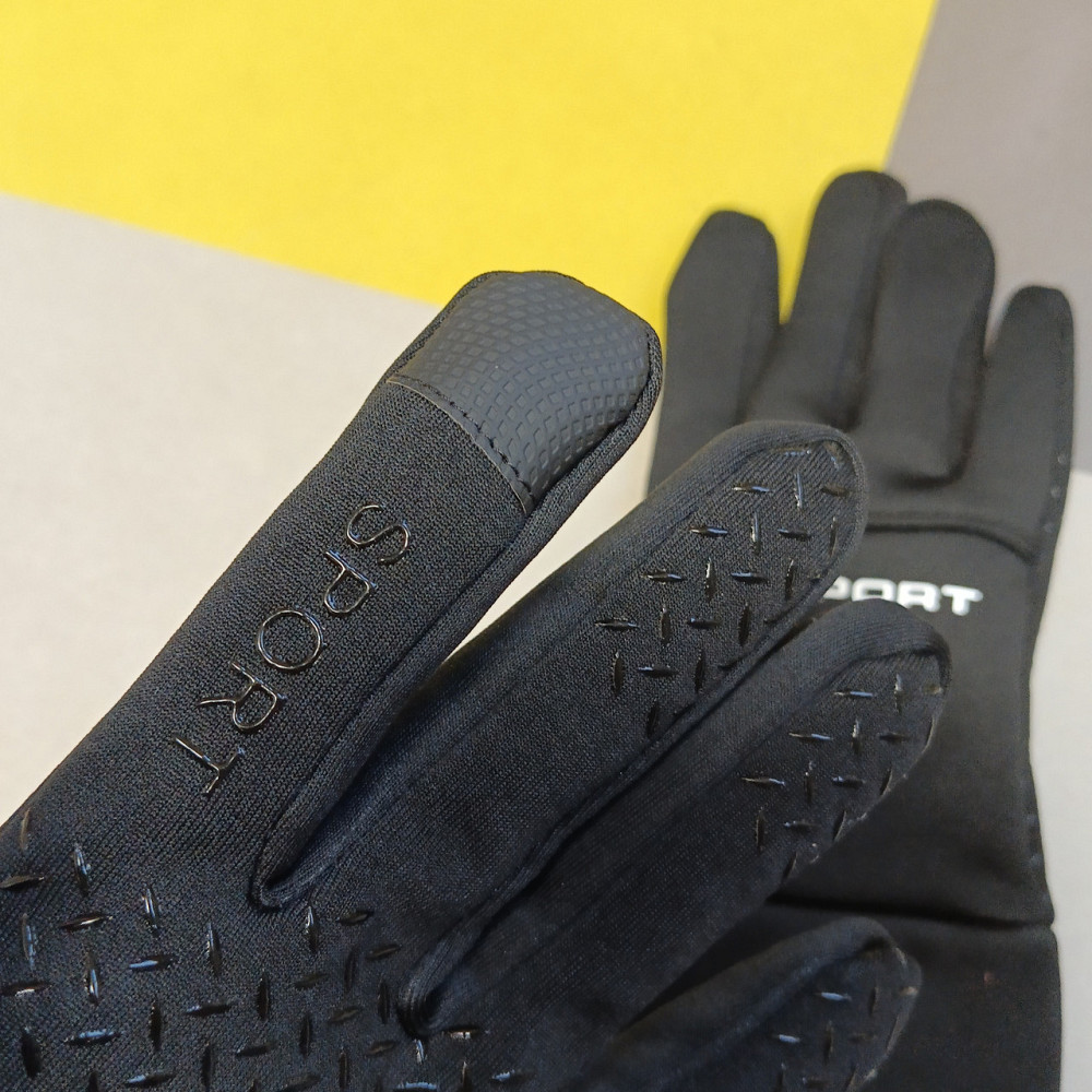 Рукавиці спортивні теплі Sport розмір L чорний для чоловіків Київ - фото 5