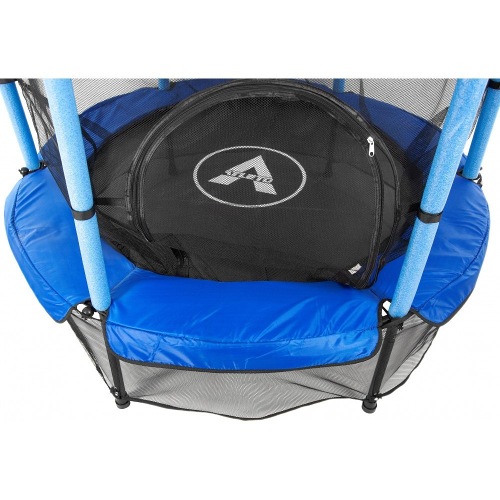 Батут спортивний ігровий 140 см Atleto з захисною сіткою Київ - фото 7