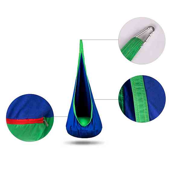 Крісло-кокон підвісне Neo-Sport, синє Київ