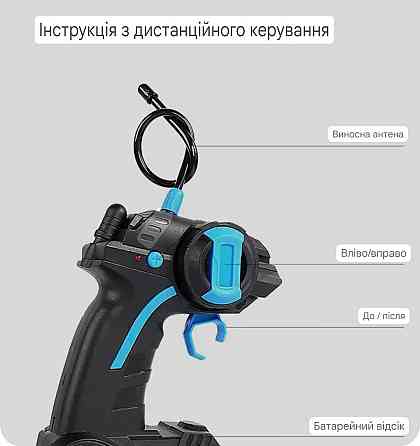 Дитяча іграшкова машинка Джип Баггі на пульті і акумуляторі зі світлом синій Київ