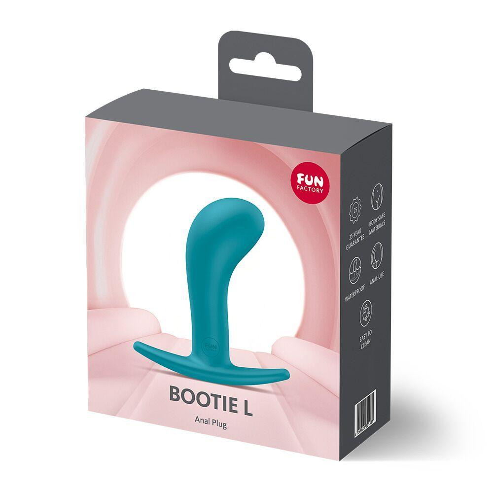 Анальна пробка Fun Factory BOOTIE L Aquamarine, діаметр 3,8 см, тонкий обмежувач Sex Aura Київ - фото 7