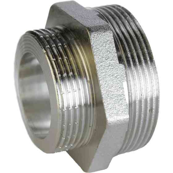 Ніпель редукційний нікельований 1″ЗР х 3/4″ЗР штампований під прокладку А0512-1А(нк) VA (000028774) Київ