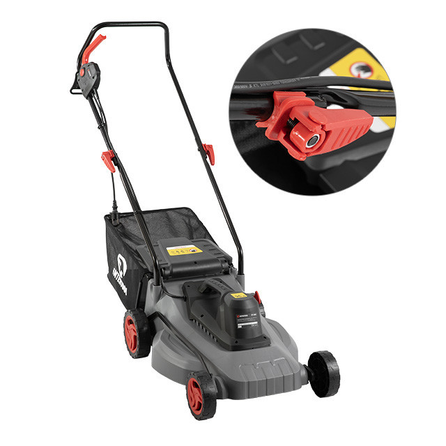 Газонокосарка електрична, 1,8 кВт, 3000 об/хв, ширина зрізання 400 мм, висота зрізання 25-75 мм, контейнер 35 л INTERTOOL DT-2262 Киев - изображение 6