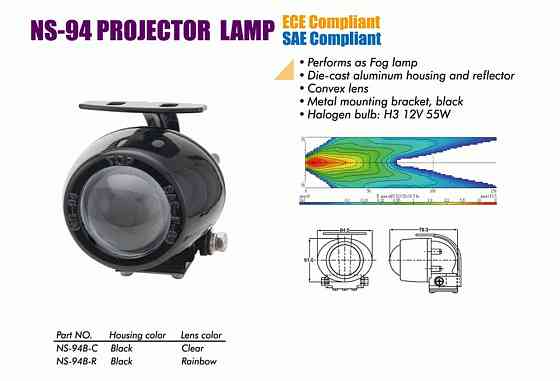 Фари SIRIUS 94 B-C лінзи Taiwan (пара) Вінниця