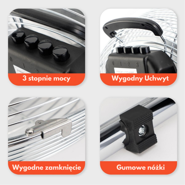 Вентилятор підлоговий діаметром 45 см Profi Care PC-VL (3066) 100 Вт Нововолинськ - фото 5