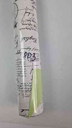 Плівка перлинна "Газета" для квітів 8 м газета біла + салатовий (67) (h660) No803 (1 шт.) Харків